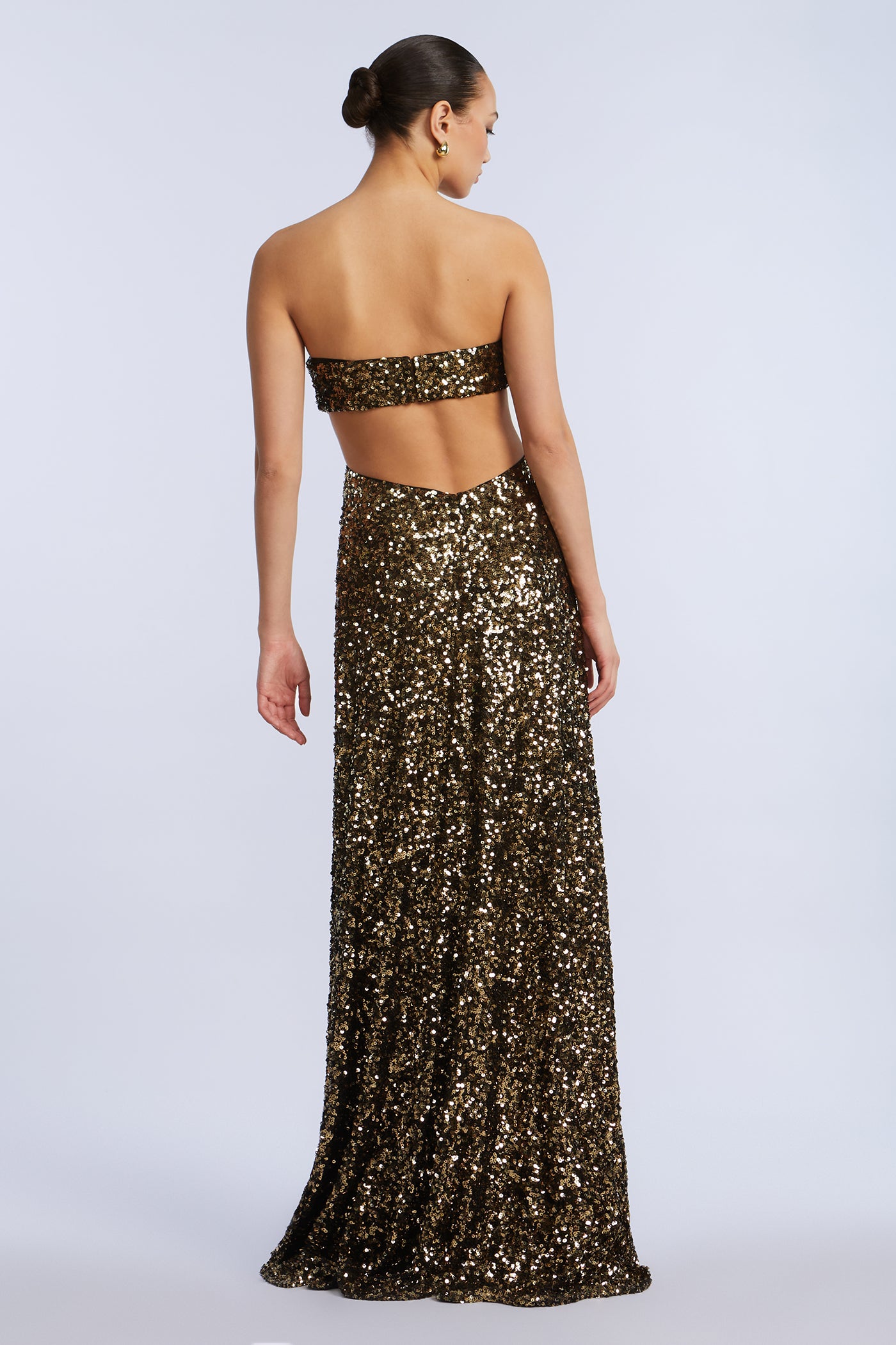 Sequin Strapless Gown Gold / 14 Sequin Strapless Gown Gold / 14