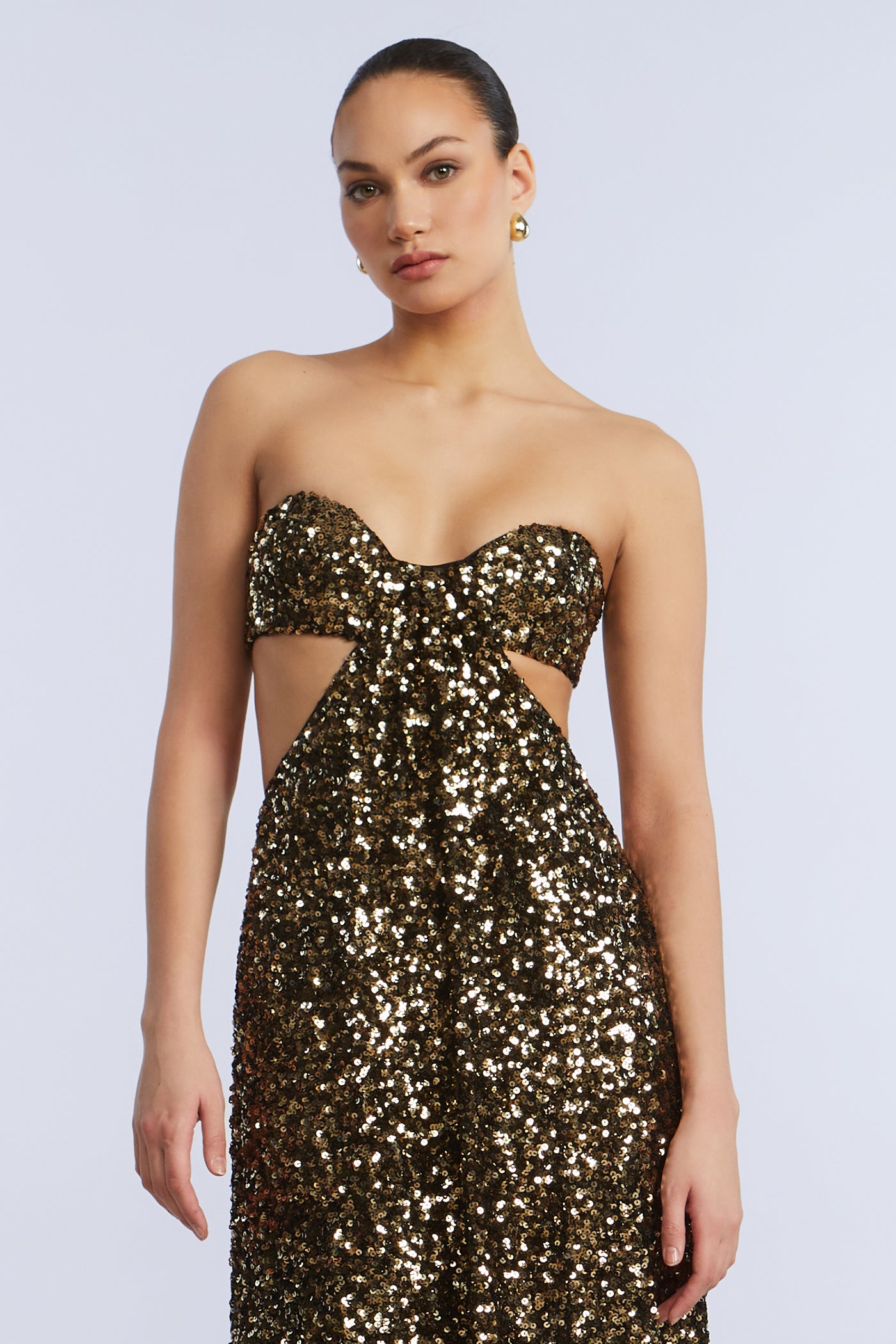 Sequin Strapless Gown Gold / 14 Sequin Strapless Gown Gold / 14
