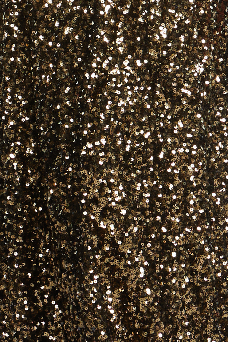 Sequin Strapless Gown Gold / 14 Sequin Strapless Gown Gold / 14