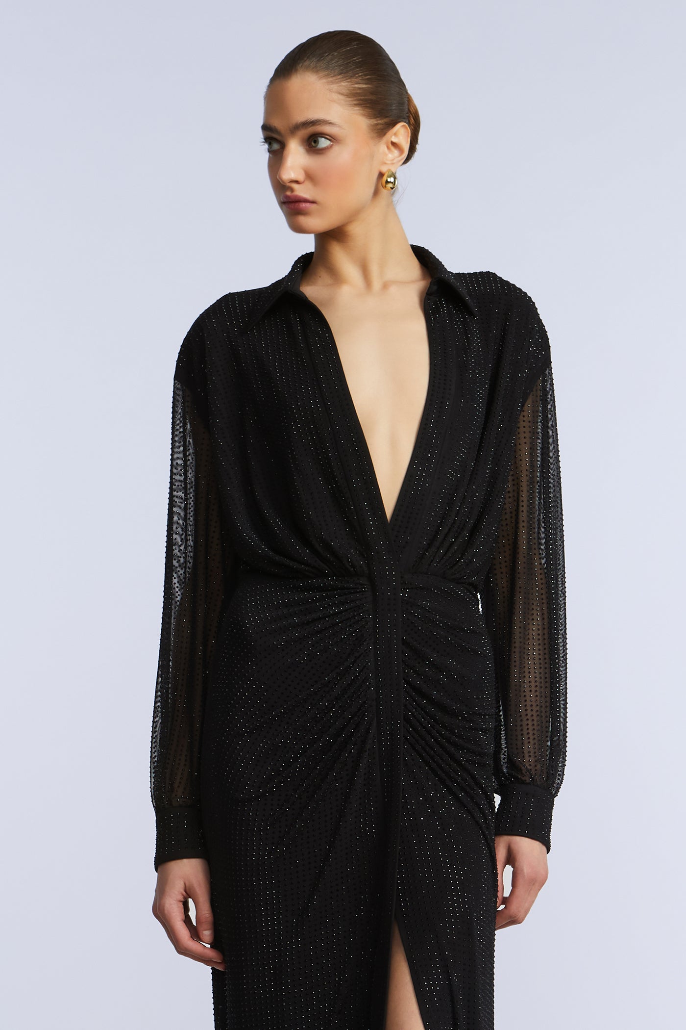 bcbgmaxazria shirt dress BCBGMAXAZRIA Dress - Eyelet Shirt Dress