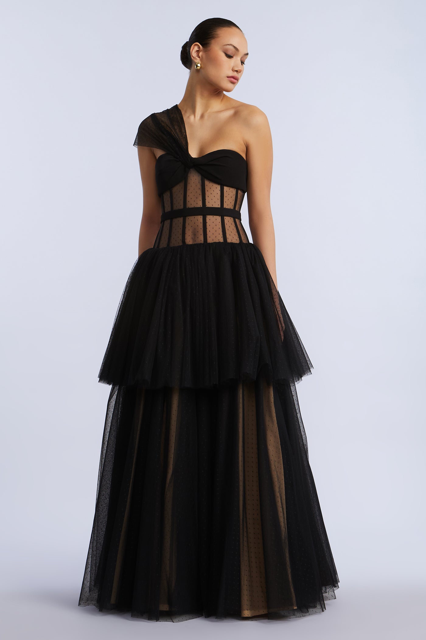 Dot Tulle Gown BCBGMAXAZRIA Dot Tulle Gown BCBGMAXAZRIA