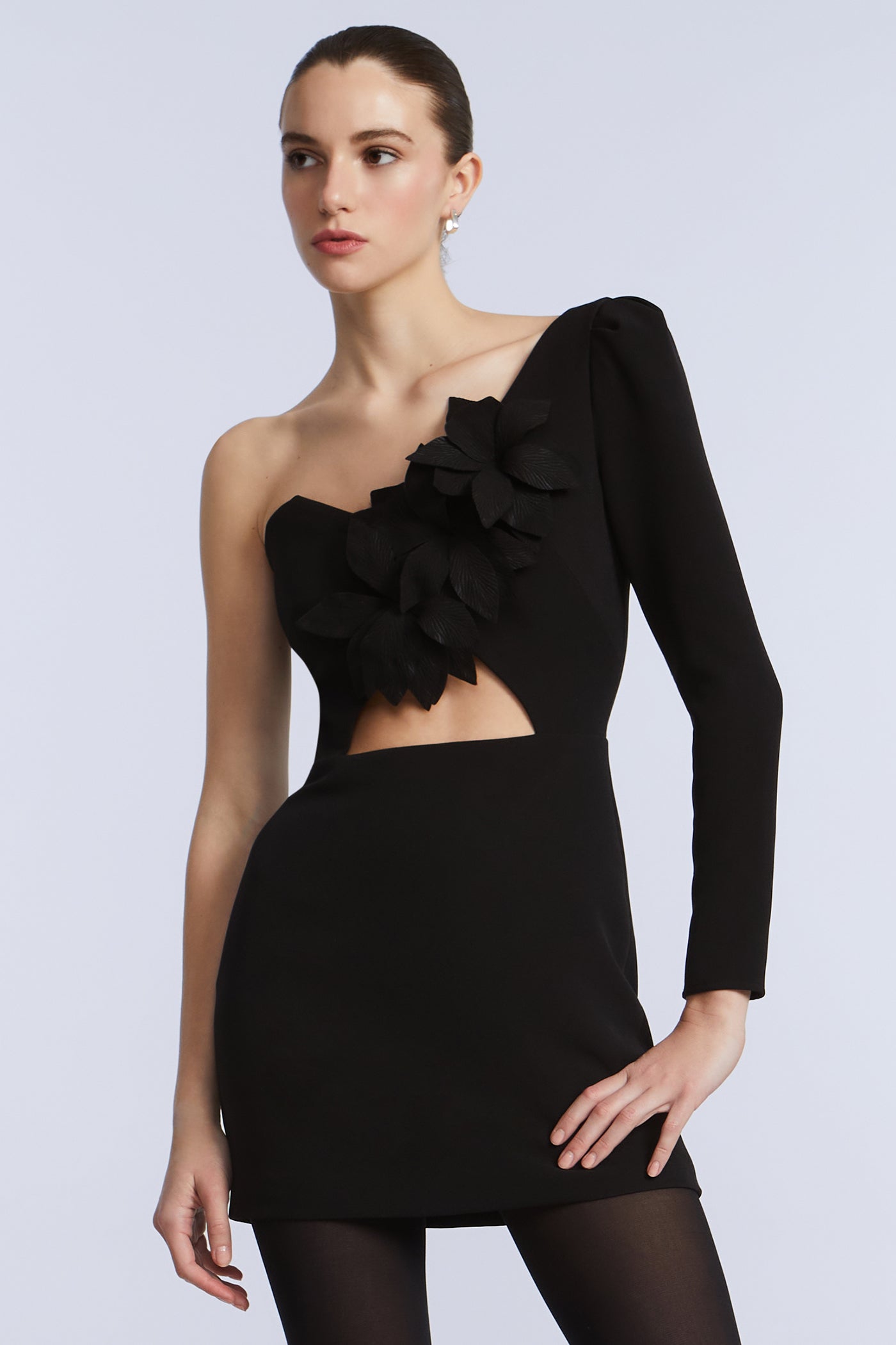 Puff Sleeve Mini Dress BCBGMAXAZRIA Puff Sleeve Mini Dress BCBGMAXAZRIA