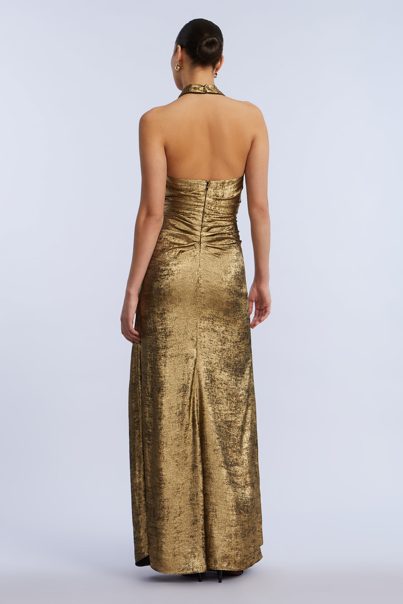 Lame Halter Gown Lame Halter Gown