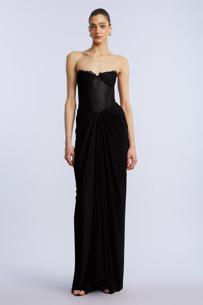 bcbg black open back dress BCBG Max Azria