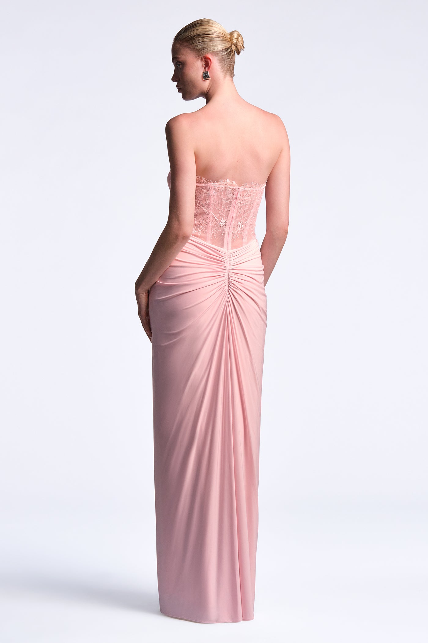 bcbgmaxazria dress pink 2 BCBG MaxAzria pink tulle and sequin midi
