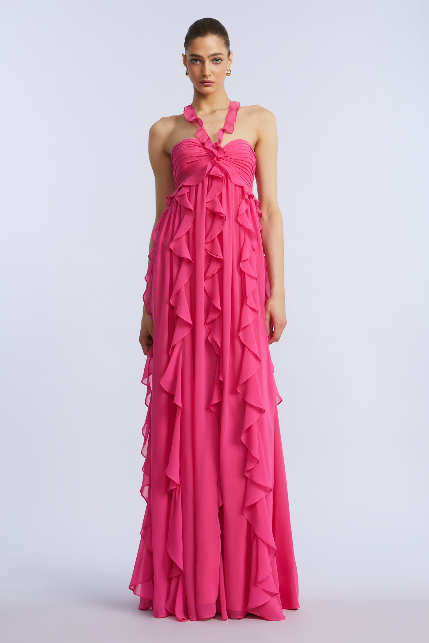 bcbg silk chiffon dress Sheer Chiffon Panels Silk Dress