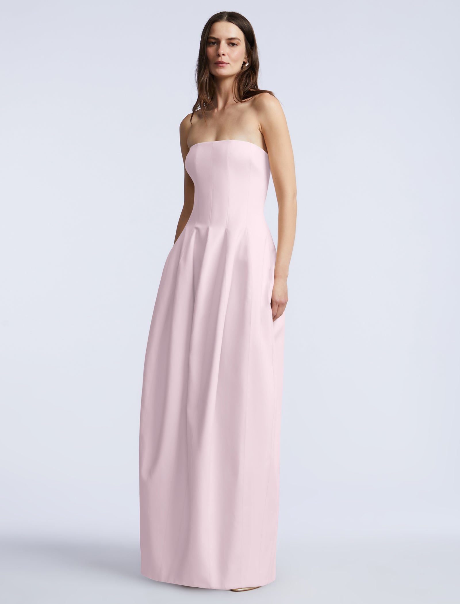 Solid Structured Gown BCBGMAXAZRIA Solid Structured Gown BCBGMAXAZRIA