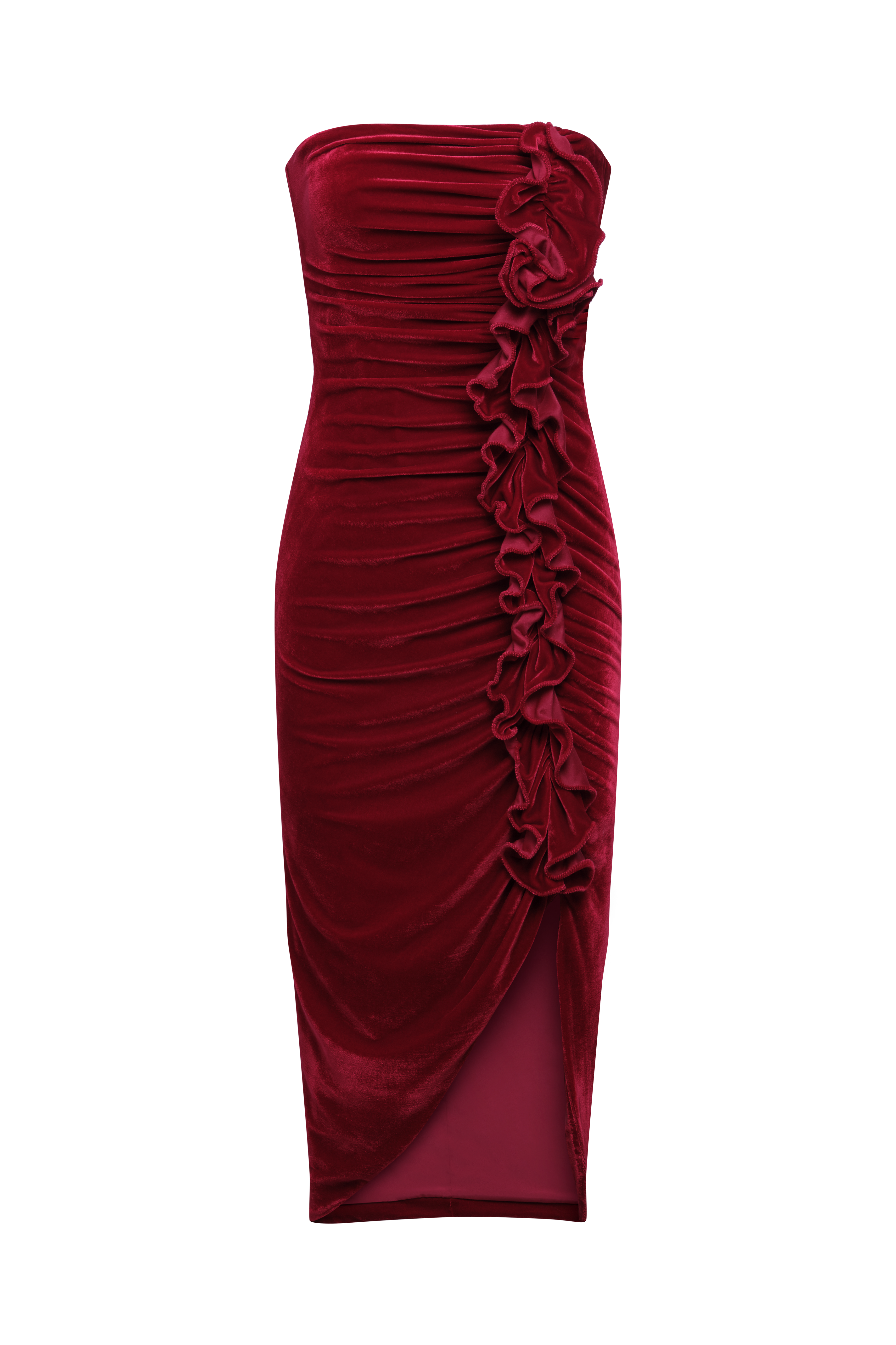 bcbg red ruffle dress Red-Ruffle-Dress, BCBG-Dress
