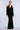 Long Sleeve Halter Velvet Gown