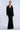 Long Sleeve Halter Velvet Gown