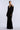 Long Sleeve Halter Velvet Gown