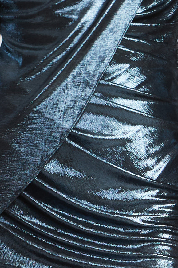 Metallic Mini Dress Metallic Blue / 8 Metallic Mini Dress Metallic Blue / 8