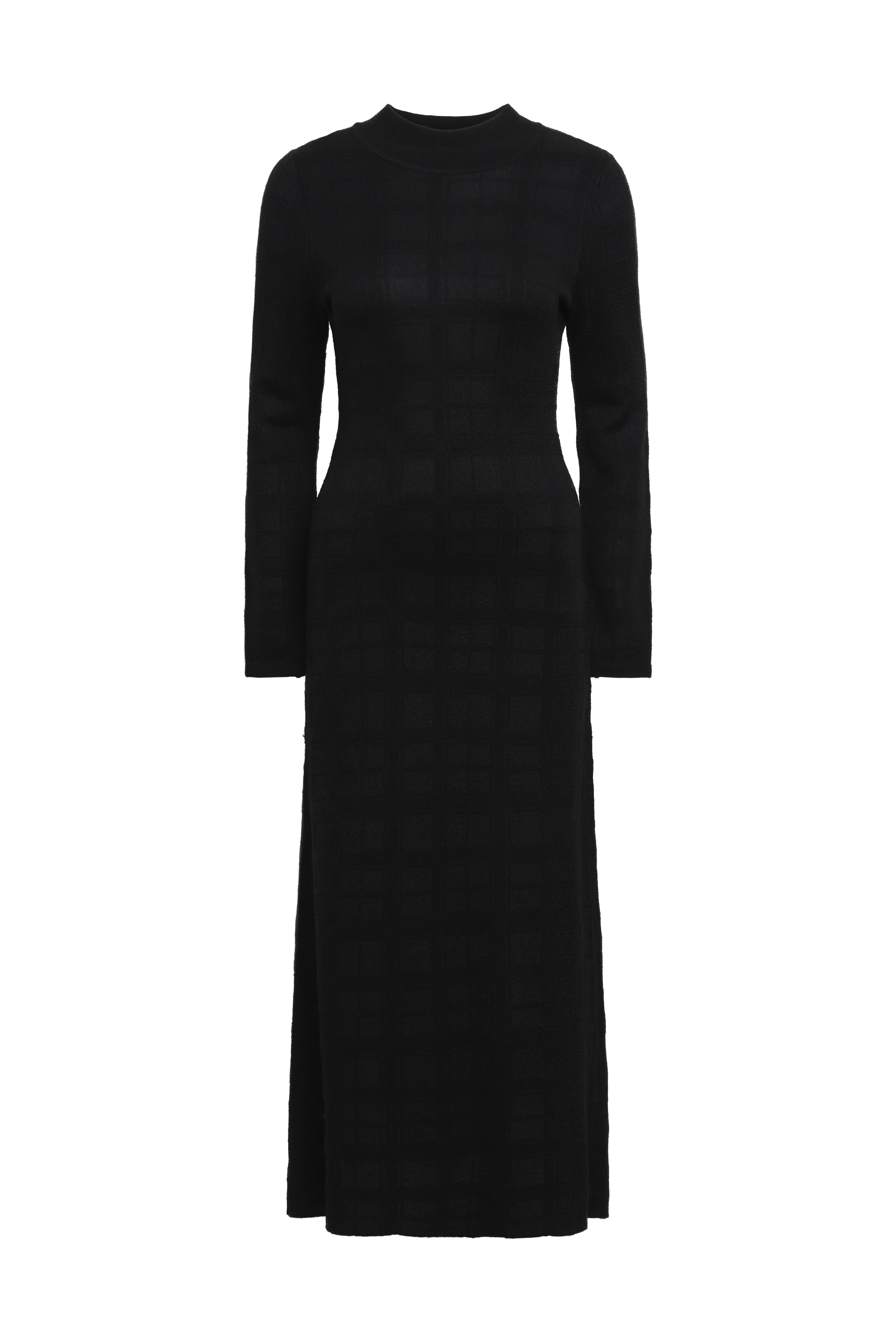 bcbg black comb dress Turtleneck Openweave Dress – BCBGMAXAZRIA
