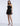 Solid Cascade Mini Dress