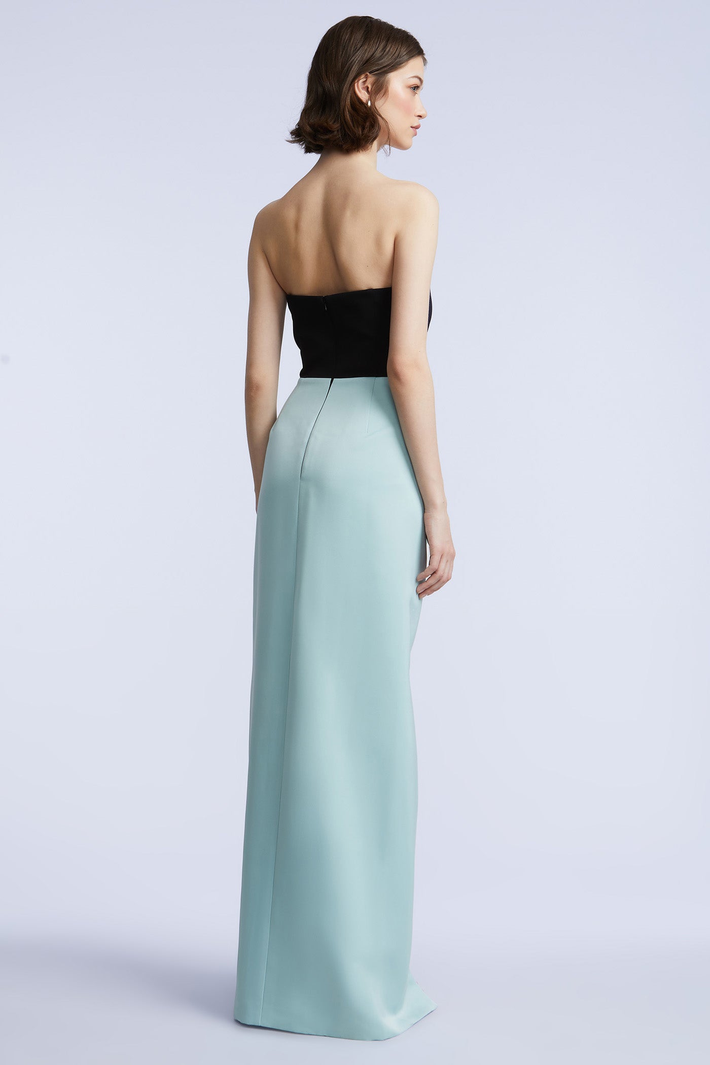 Ana Gown Robin Egg & Black / 8 Ana Gown Robin Egg & Black / 8