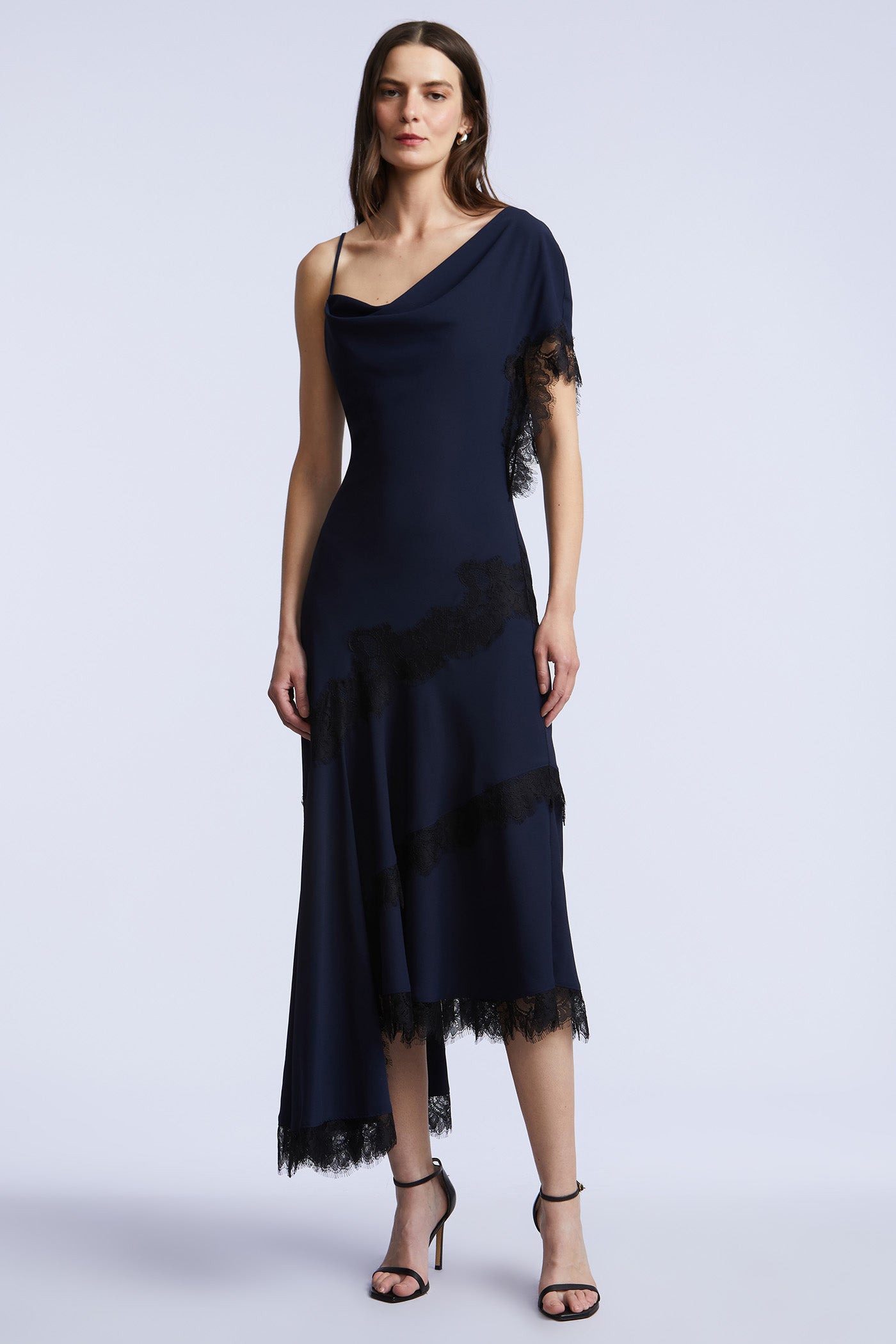 bcbg blue lace dress Bcbg Evening Dress
