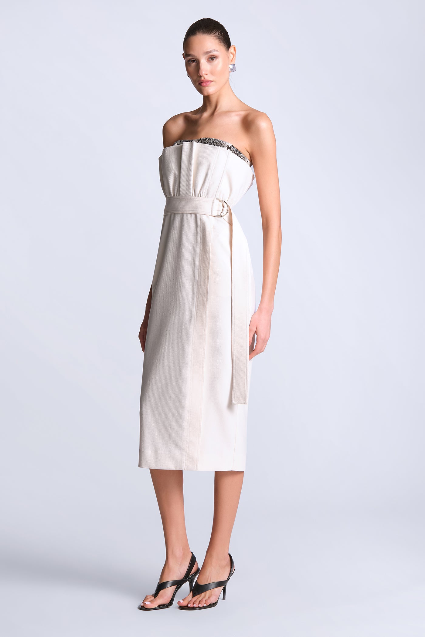 bcbg cotton dress Cotton Eyelet Ruffle Shirt Dress