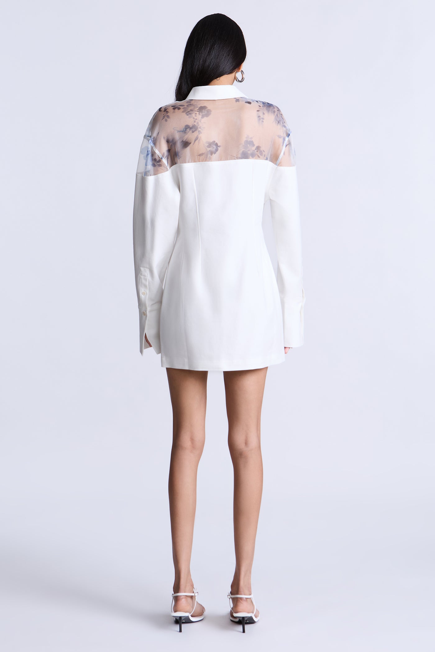Patricia Printed Dress Snow White & Floral Toile Wedgewood / 6 Patricia Printed Dress Snow White & Floral Toile Wedgewood / 6