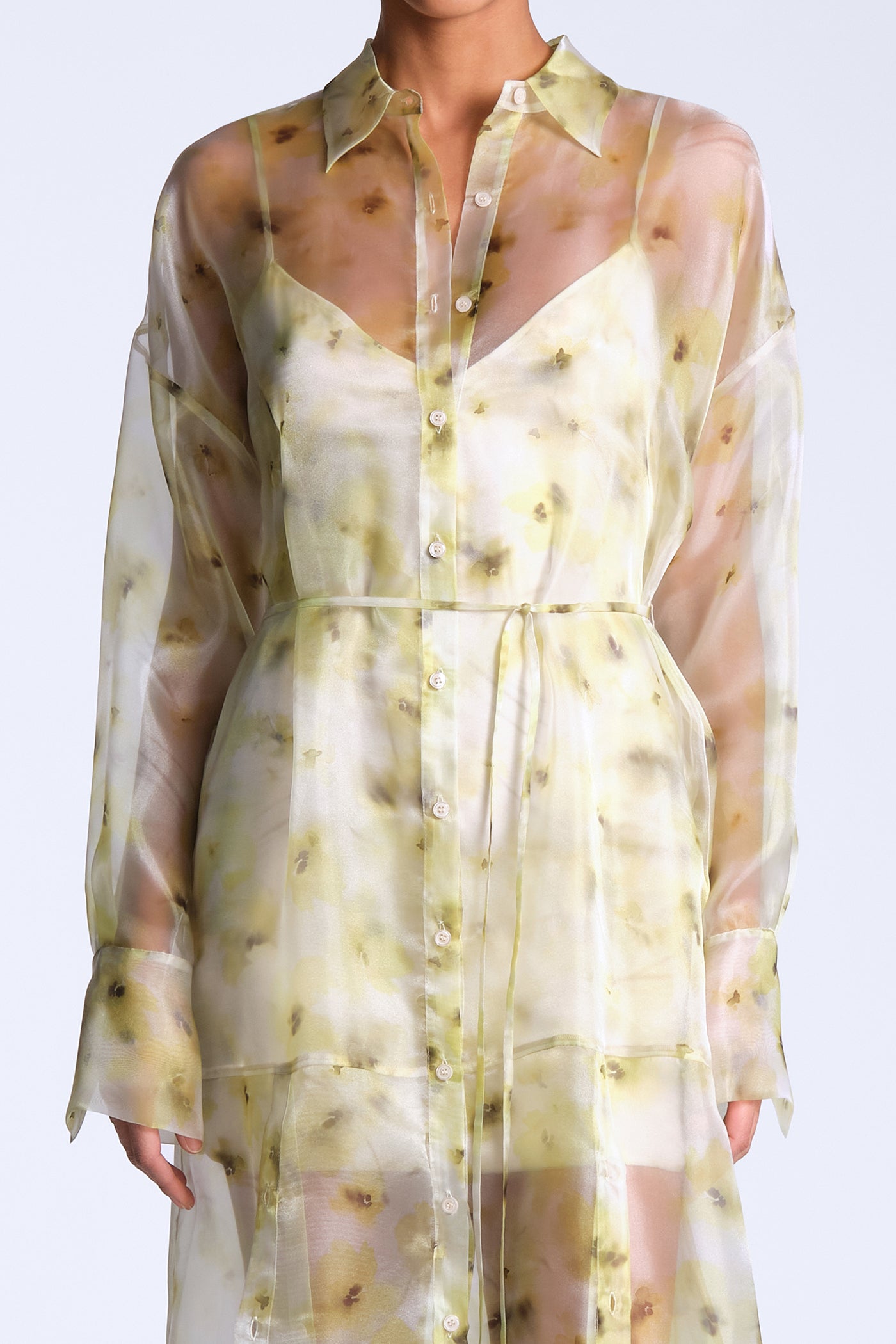 Monica Printed Dress Bouquet Print Firefly / M Monica Printed Dress Bouquet Print Firefly / M