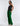 SIDE VIEW WOMEN'S EMERALD GREEN WIDE-LEG CARGO PANT