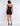 BACK VIEW BLACK STRAPLESS BODYCON MINI DRESS WITH SEQUINS AND MESH BACK