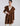 FRONT BELTED VIEW WOMEN'S TOFFEE BELTED HOODED WRAP WOOL COAT