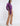 SIDE VIEW WOMEN'S PLUM BALLOON LONG SLEEVE TOP WITH NECK TIE DETAIL