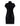 BLACK BEAUTY EYELASH TURTLENECK CAP SLEEVE MINI DRESS WITH FRONT POCKETS DETAIL