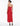 BACK VIEW RED SATIN SLEEVELESS COWL NECK MIDI SLIP GOWN WITH CRYSTAL STRAP DETAIL