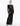 FRONT VIEW BLACK SEQUIN LONG SLEEVE BACKLESS COLUMN GOWN
