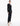 SIDE VIEW WOMEN'S BLACK LONG SLEEVE V-NECK TUXEDO JUMPSUIT