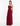 SIDE VIEW BEET RED ONE SHOLD CHAIN GOWN WITH ASYMMETRICAL BACK CUT OUT