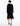 BACK VIEW WOMEN'S BLACK SPARKLE KNIT LONG SLEEVE V-NECK PULLOVER SWEATER