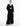 FRONT VIEW WOMEN'S BLACK LONG SLEEVE OPEN-FRONT LONG CARDIGAN SWEATER