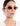 MODEL SIDE VIEW WOMEN'S ROSE GOLD/BLUSH 1994 OVAL CLASSIC SUNGLASSES