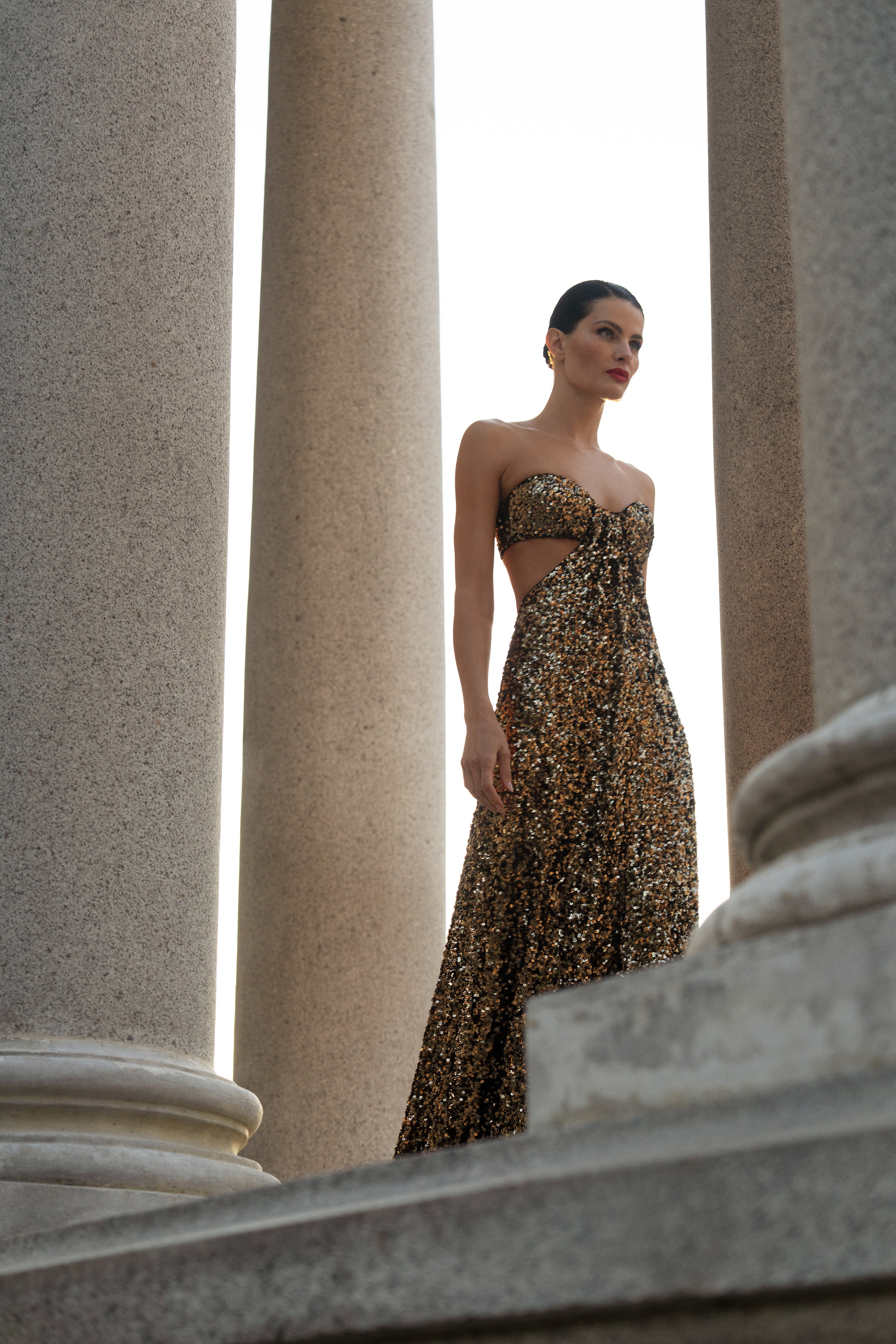 Sequin Strapless Gown Gold / 14 Sequin Strapless Gown Gold / 14