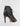 BACK SIDE VIEW BLACK PEEP TOE LACE UP HEEL BOOT