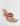 FRONT SIDE VIEW WOMEN'S CHESTNUT LEATHER BRAIDED SANDAL HEEL
