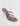FRONT SIDE VIEW WOMEN'S NATURAL SNAKE LEATHER STRAPPY SANDAL HEEL