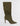 SIDE VIEW WOMEN'S OLIVE SUEDE SLOUCHY TALL HEEL BOOT