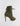 BACK SIDE VIEW OLIVE PEEP-TOE LACE UP BOOTIE HEEL