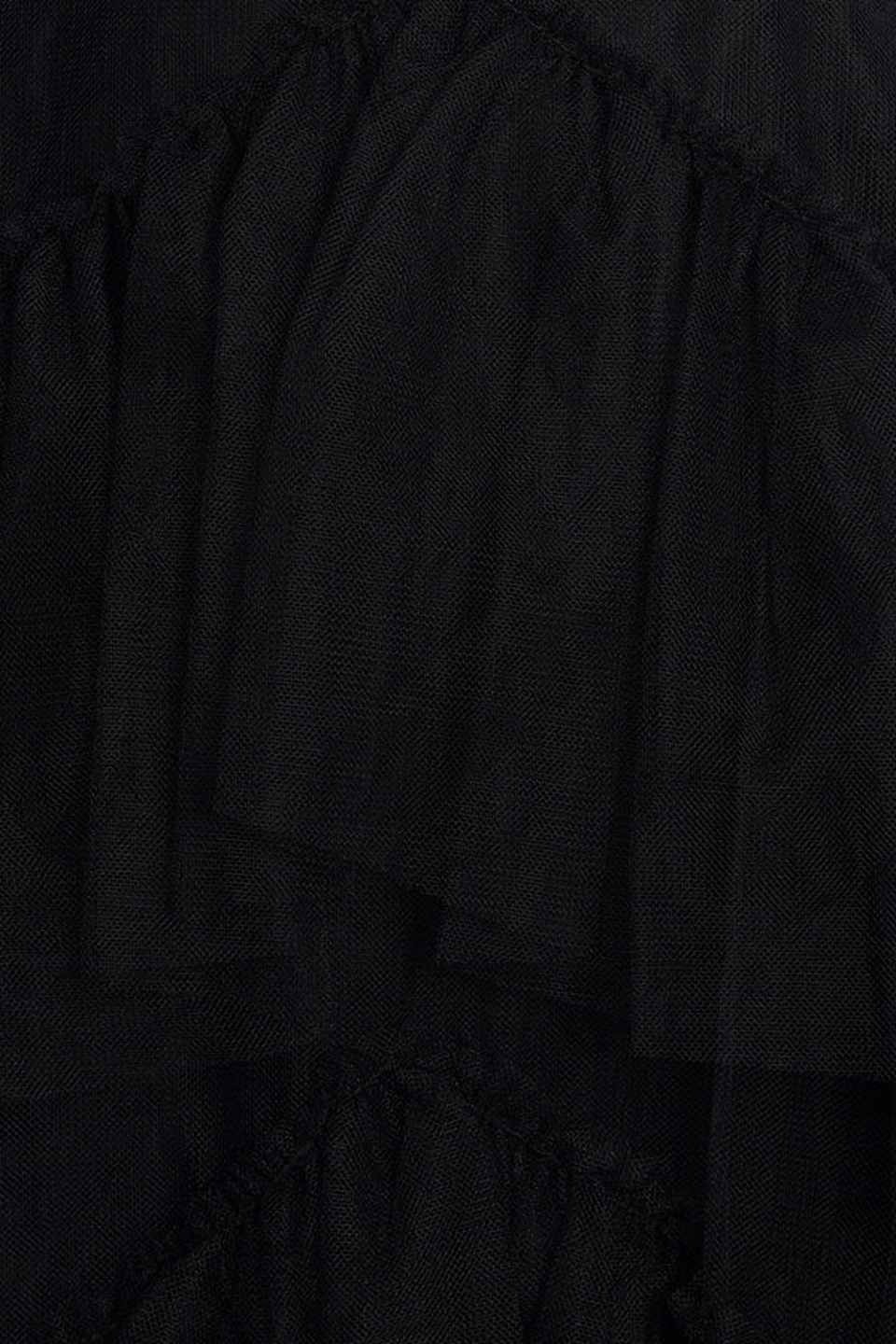 Oly Tiered Ruffle Tulle Evening Gown Black / 14 Oly Tiered Ruffle Tulle Evening Gown Black / 14