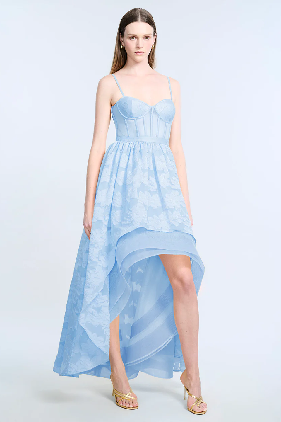High Low Organza Tulle Gown Skyway / 16