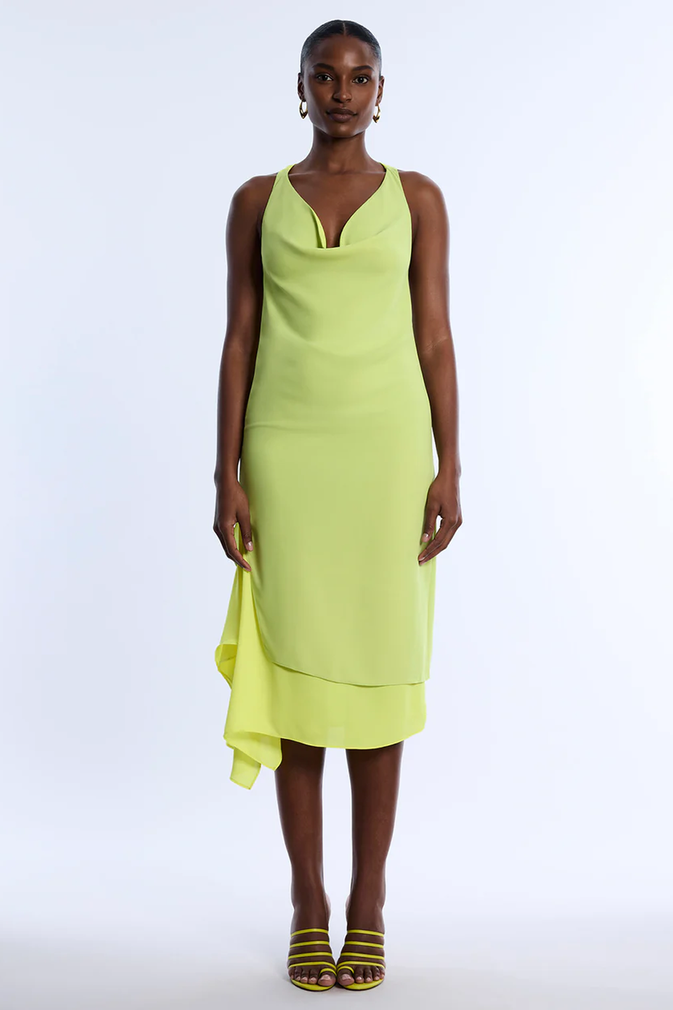 Twist And Drape Combo Dress Citrine / XS Twist And Drape Combo Dress Citrine / XS