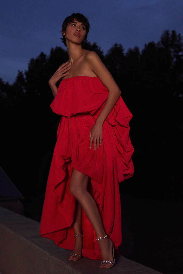 bcbg coral cocktail dress Bcbgmaxazria Womens Draped Sheath Dress, 6, Red