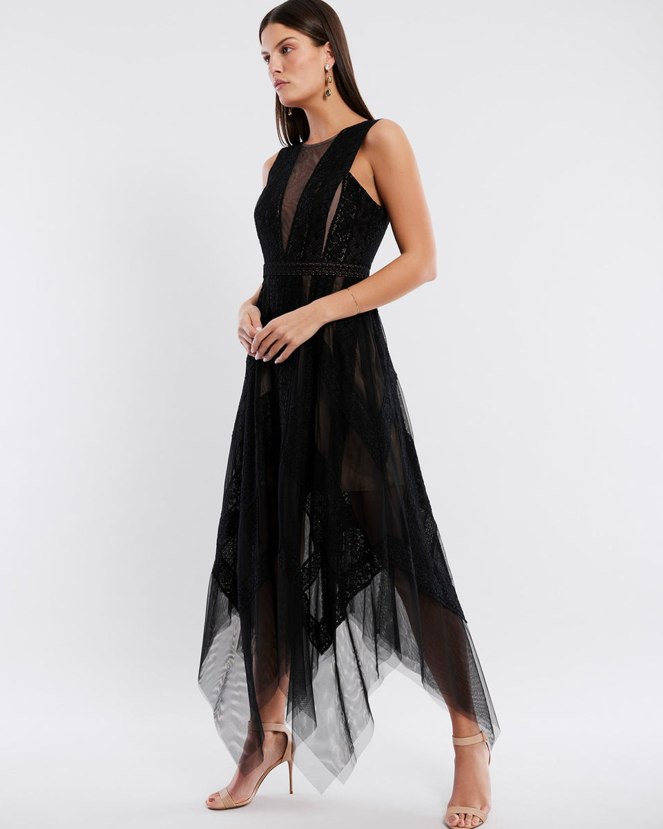 Black Andi Handkerchief Dress | Dresses | BCBGMAXAZRIA