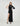 BLACK ONE SLEEVE EVENING GOWN
