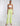 FRONT VIEW WOMEN'S LIME GREEN FLARE PANT