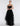FRONT VIEW BLACK LAYERED RUFFLE TULLE SKIRT
