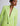 ZOOMED FRONT VIEW LIME GREEN WOMEN'S COTTON BLAZER